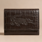 Elegant Textured Leather Long Wallet