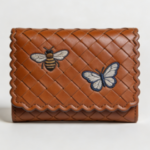 Minimal Grain Leather Zip Wallet