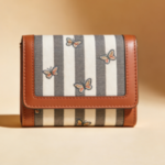 Refined Grain Leather Zip Wallet